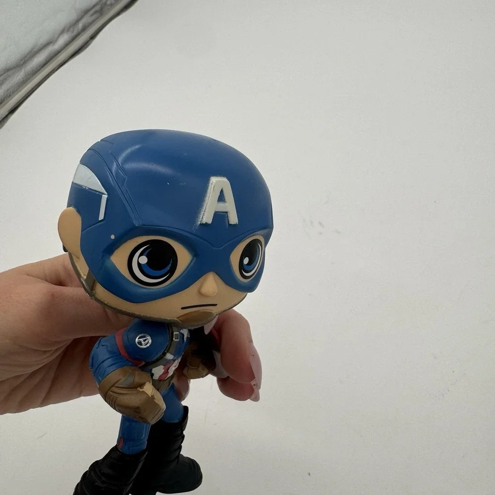 Funko Pop Marvel Bobblehead Lot 2 Captain America Civil War Drax OOB Used